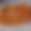 99 perles orange ab 6mm 6x5mm de bohème en verre à facettes transparente 6mm b56