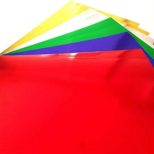 10 feuilles cartonné de métallisé multicolore 5 couleurs format a4 20x30cm pour activités manuelles créative c7