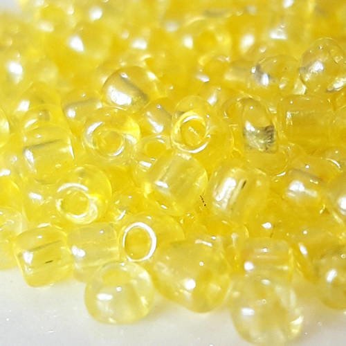 1200 perles soit 40 grammes de rocailles 3mm jaune transparent perle en verre pour shamballa collier boucles b68 j1
