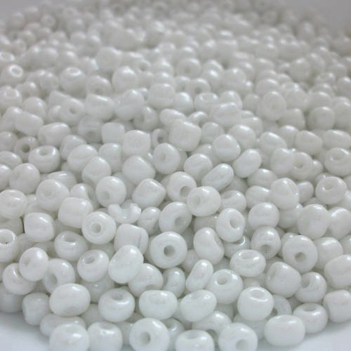 500 perles soit 40 grammes de rocailles 4mm blanc lustré perle en verre pour shamballa collier boucles
