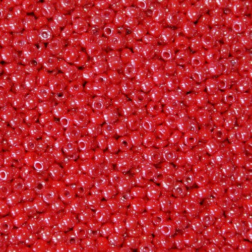1200 perles soit 40 grammes de rocailles 3mm rouge rubis lustré perles en verre pour shamballa collier