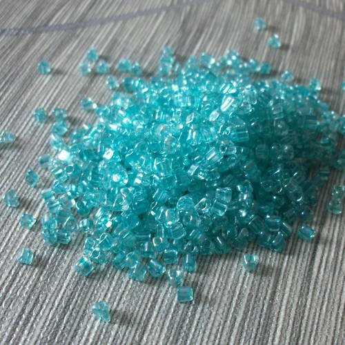 1300 perles soit 40 grammes de rocailles triangle 2mm turquoise perles en verre pour shamballa collier