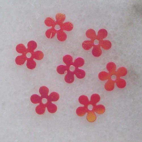 50 paillettes sequins fleurs rose avec reflet nacré 7mm de diamètre ♥♥♥ scrapbooking couture embellissement b47