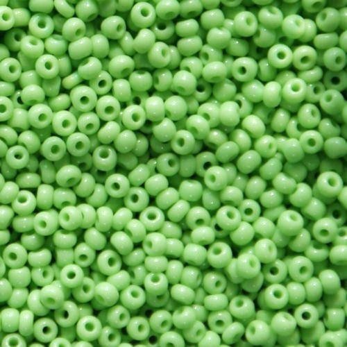 250 perles de rocailles 3mm vert olivine lustré perles en verre pour shamballa collier boucles d oreilles bracelets  7gr
