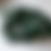 1 pendentif perle goutte plate jade vert foncé facette 20x15mm facetté percé pierre fine gemme pierre  a37