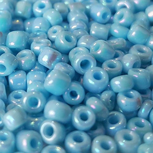 440 perles de rocailles 2mm turquoise irisé perles en verre pour shamballa collier boucles 10 gramme r1 
