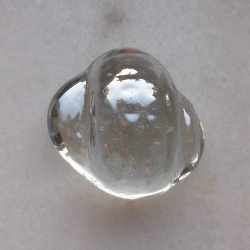 Cabochon escargot en verre transparent vendu à l'unité 