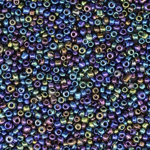 125 perles de rocailles 3mm irisé perles en verre pour shamballa collier boucles d oreilles bracelets   4,3 grammes