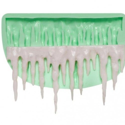 Moule en silicone stalactite de glace pour pâte polymère fimo platre porcelaine cire savon fimo résine argile