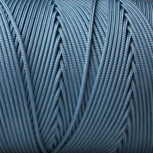 5 mètres de fil de nylon tressé bleu 609 de 1mm de diamètre pour créations shamballa