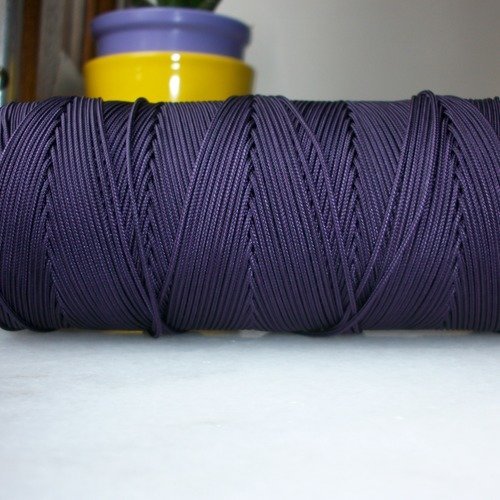 100 mètres de fil de nylon tressé violet 628 de 1mm de diamètre pour créations shamballa b10