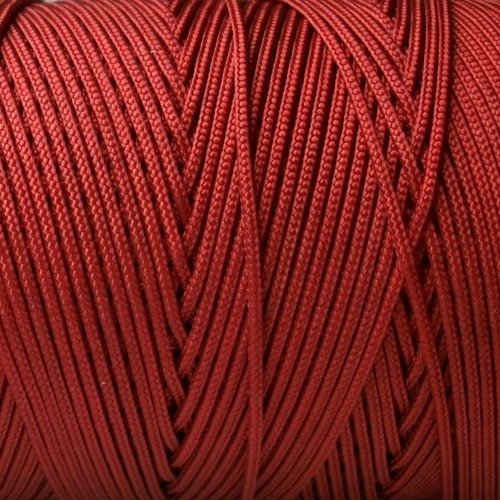 100 mètres de fil de nylon tressé bordeaux 618 de 1mm de diamètre pour créations shamballa b10