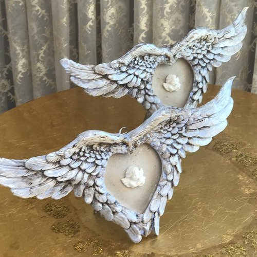 Moule Silicone Cadre Photo Miroir Ailes 24cm Pâte Polymère
