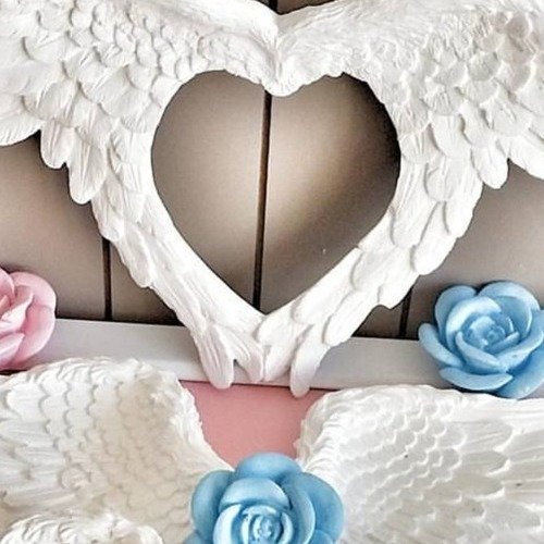Moule Silicone Cadre Coeur Perles pour Plâtre Savon Cire Pâte