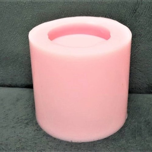 Moule Silicone Mini Pot Bougeoir – Rose – Pour Plâtre, Résine, Argile, Savon, Cire