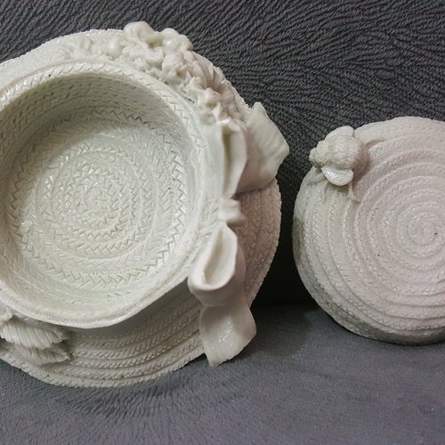 Moule silicone boîte à bijoux chapeau fleurs ruban noeud cerises abeille fimo plâtre savon argile polyester k366 2g550