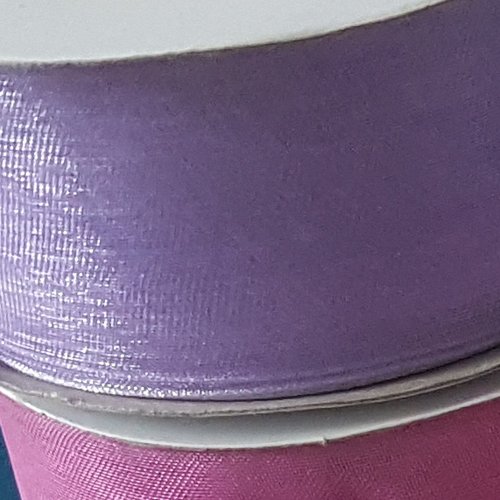 20 mètres de ruban organza ribbon violet de largeur 28mm pour decoration couture mode embellissement cadeaux c37