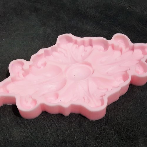 Moule silicone applique bouquet fleurs rose symétriques 33cm déco pour