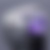 Bague chevalière homme femme argent massif 925 serti zircon facette violet