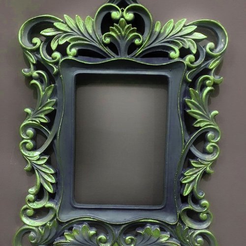 Moule silicone cadre photo miroir 32cm décoration pour plâtre résine polyester ciment k1333 6f