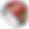 Bague chevalière homme femme 13g en argent massif 925 serti cabochon pierre naturelle agate rouge