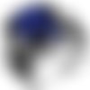 Bague chevalière homme 16g en argent massif 925 serti zircon bleu scorpion signe du zodiaque