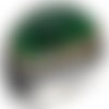 Bague chevalière homme 15g en argent massif 925 serti pierre zircon vert facette large facetté