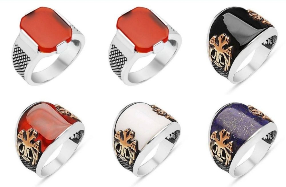 Bague chevalière homme 10g argent massif 925 serti pierre naturelle