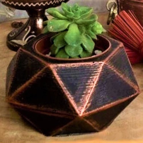 Moule silicone bougeoir pot de fleur 10cm déco géométrique hexagone pour terrarium pour plâtre ciment résine polyester k609