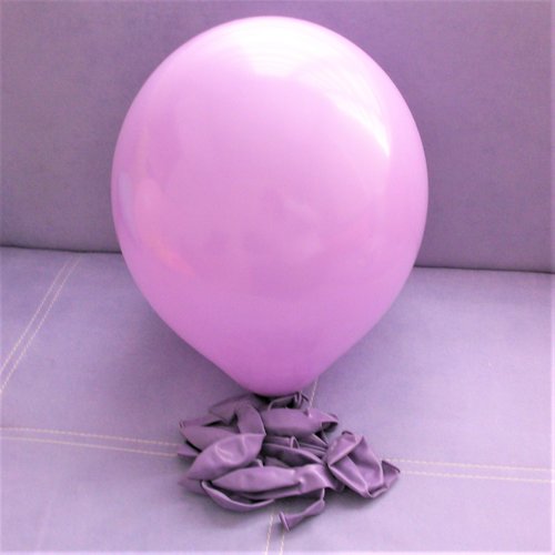 Grand ballon violet pastel