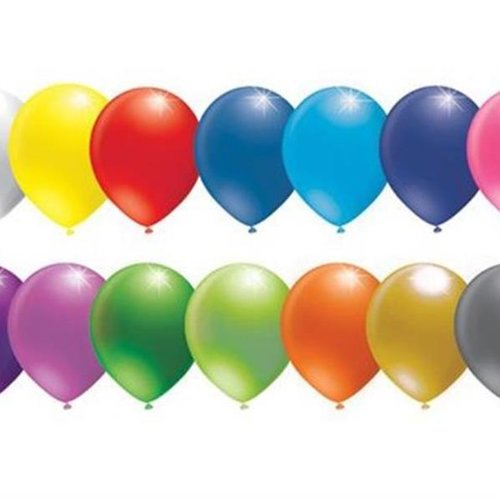 Ballon anniversaire fetes multicolore motif pois 100pcs - Couleur