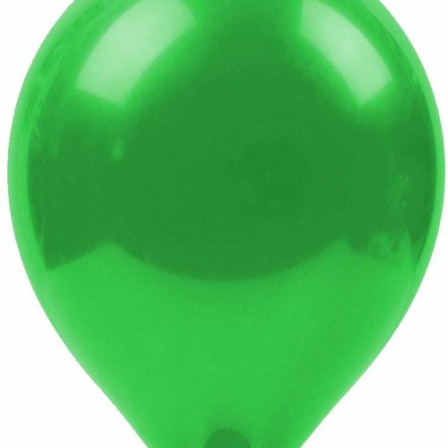 20 ballons métalliques vert sapin 30cm décoration mariage, fêtes