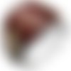 Bague chevalière homme 11g en argent massif 925 serti cabochon pierre naturelle semi précieuse agate rouge