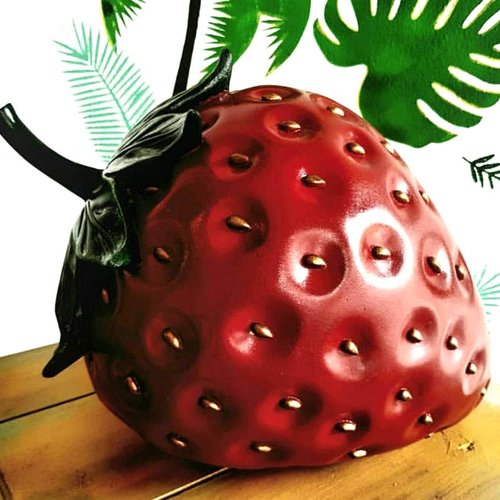 Moule silicone fraise 3d fruit géant pour bougie plâtre wepam