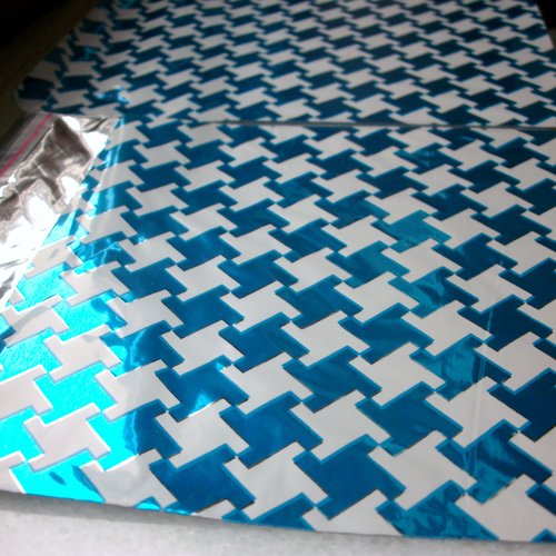 100 emballages pochettes cadeaux 10cm bleu métallisé argenté décor rectangle sachets avec rabat à ruban raf c5 b