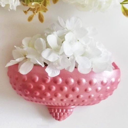 Moule silicone vase pot support murale fleur succulent pour plâtre porcelaine cire argile résine polyester béton k456 24k930