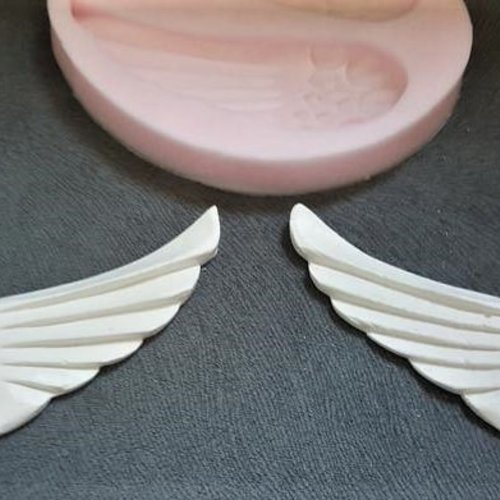 Moule En Silicone 2 Ailes Symétriques 20cm - Pour Plâtre, Résine, Savon, Argile