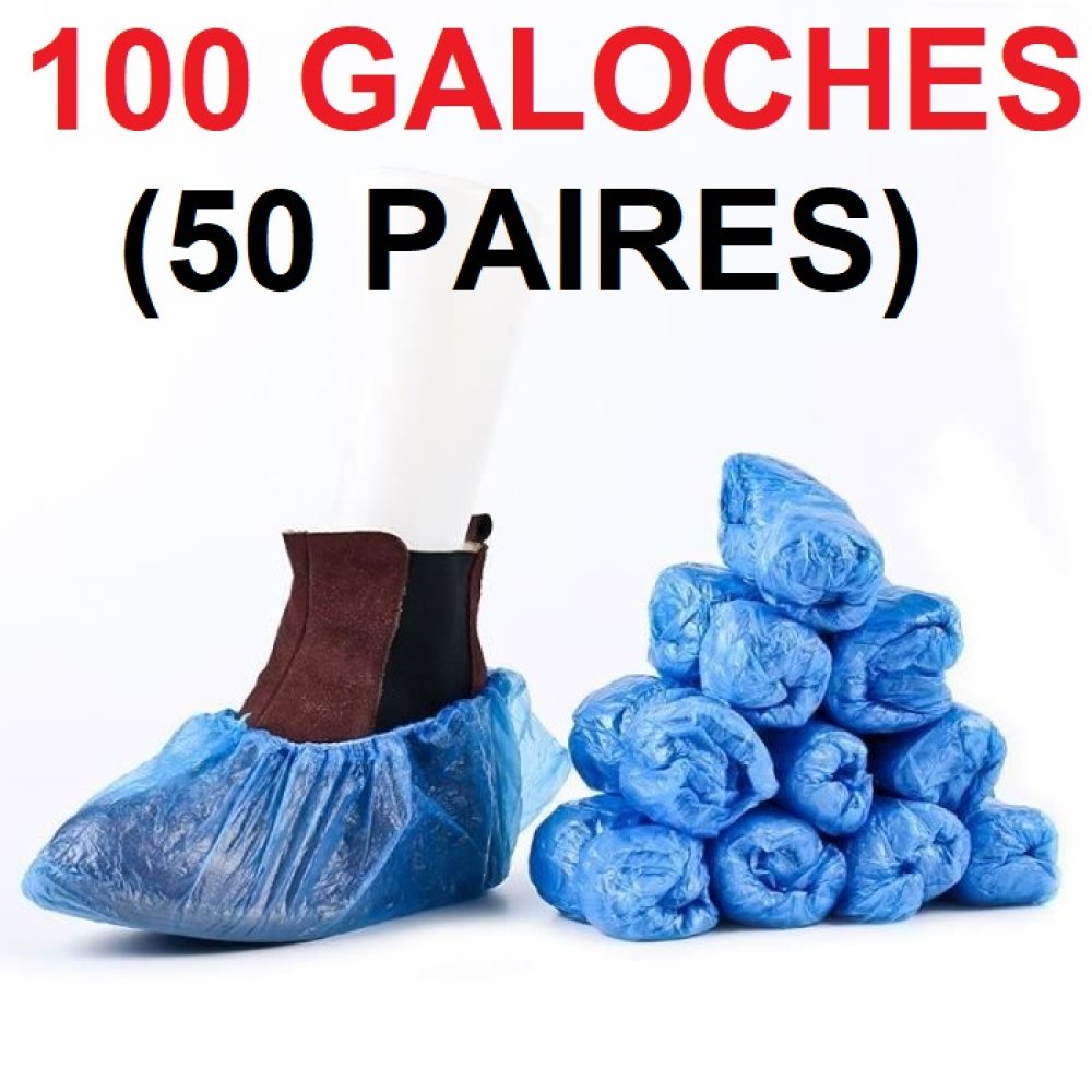 Couvre-chaussures jetables - Paquet de 100 (50 paires) Couvre