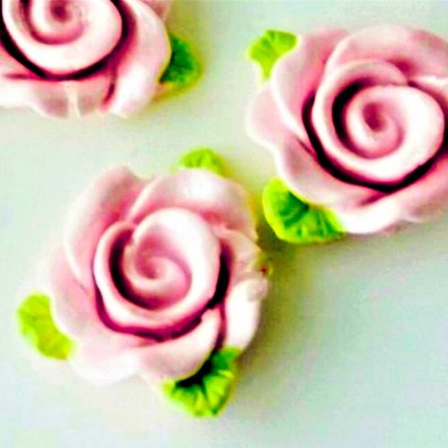 Moule silicone fleurs 6 bouquets de roses 3cm pour pâte polymère fimo plâtre wepam porcelaine cire savon argile résine k819 3ehr