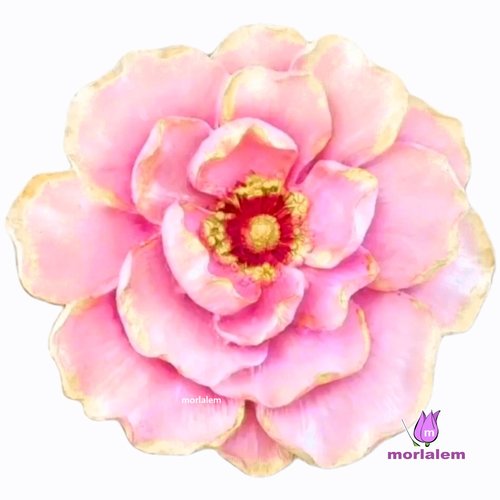 Moule silicone grande rose 3d fleur 22cm pour plâtre cire savon résine polyester ciment k1213 to