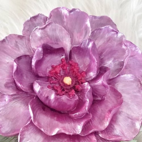 Moule silicone grande rose 3d fleur 22cm pour plâtre wepam cire savon argile résine polyester ciment béton fimo k1213 to