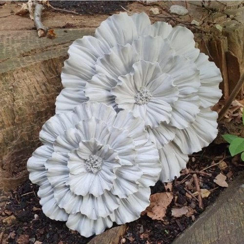 1 moule silicone fleur 16cm déco 3d pour résine plâtre cire savon argile polyester ciment béton wepam fimo k866