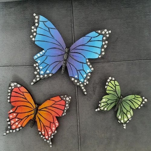 Moule Silicone Papillon Coeur Suspension Pour Fimo Plâtre Cire Savon