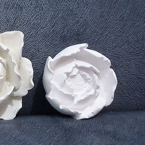 1 moule silicone mini fleur rose pivoine 3d lotus 6cm pour résine plâtre argile cire savon polyester ciment fimo k886 5k90