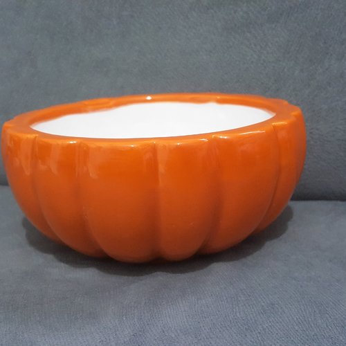 Moule silicone pot de fleur déco légume citrouille 14cm pour plâtre cire savon résine argile fimo polyester ciment béton k950 6g1630