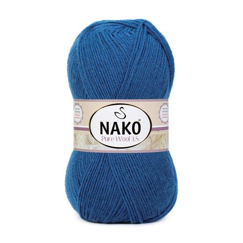 100% pure laine mérinos, bleu 10093, 350m, laine naturelle de mouton, pelote de 100g, fil de laine pour tricot crochet