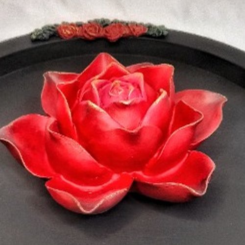 Moule silicone grande rose 16cm fleur 3d pour plâtre cire ciment résine argile savon bougie béton k1002 6g995