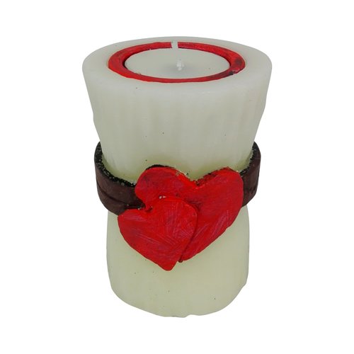 1 moule silicone bougie cylindre et tealight déco coeur et signe infini pour plâtre cire savon résine argile béton polyester k713 6g