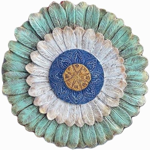 Moule silicone grande fleur de plume d'oiseau 40cm pour plâtre wepam cire savon argile résine polyester ciment béton