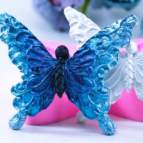 Moule silicone papillon insecte 9cm butterfly pour résine plâtre cire savon résine ciment polyester wepam fimo pâte polymère k1164